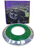 BJ 15616-GRAFF LIGHTWEIGHT ALUMINUM FLYWHEEL WITH REPLACEABLE FRICTION - 2000-2023 NISSAN PATROL 4800