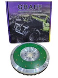 BJ 15619-GRAFF LIGHTWEIGHT ALUMINUM FLYWHEEL WITH REPLACEABLE FRICTION - 1995-2003 TOYOTA TACOMA DLX 2.4-HILUX 3RZ