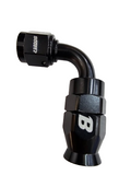 BJ 14876-UNIVERSAL PTEF AN6 90 DEGREE REUSABLE SWIVEL PTFE HOSE END FITTING BLACK