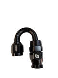 BJ 14881-UNIVERSAL PTEF AN6 180 DEGREE REUSABLE SWIVEL PTFE HOSE END FITTING BLACK