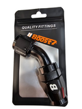BJ 14873-UNIVERSAL PTEF AN10 45 DEGREES REUSABLE SWIVEL PTFE HOSE END FITTING BLACK