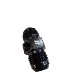 BJ 15675-BOOST 10AN Male to 1/2"NPT Male Straight Fitting 1/8"NPT Pressure/Temp Port Black