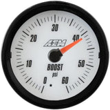 AEM 30-5137 0-60PSI SAE Boost Analog Gauge
