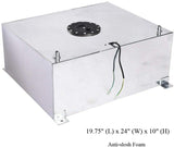 BJ 14234-20 جالون (80L) الوقود خلية غاز خزان مصقول الألومنيوم الانجراف قطاع سباق مع المرسل مستوى