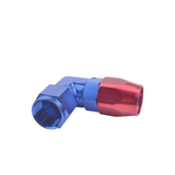 BJ 340025-AN8 النفط الوقود خرطوم خرطوم نهاية تركيب 90 درجة الألومنيوم ANOIZED