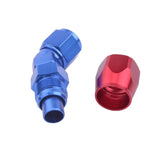 BJ 340027-AN 8 النفط الوقود خرطوم نهاية نهاية تركيب 45 درجة الألومنيوم ANOIZED