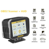 AUTOOL X80 OBD2 الماسح الضوئي رئيس HUD حتى العرض وOBD
