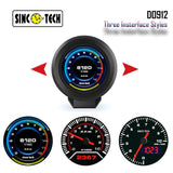 BJ 14955-SincoTech 2.1 Inch Multifunctional Racing Gauge DO912-S