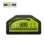 BJ 14538-DO908 سيارة داش سباق عرض الرالي مقياس استشعار طقم لوحة أجهزة القياس شاشة LCD 9000RPM