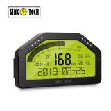 BJ 14538-DO908 سيارة داش سباق عرض الرالي مقياس استشعار طقم لوحة أجهزة القياس شاشة LCD 9000RPM