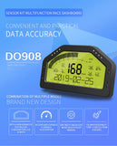 BJ 14538-DO908 سيارة داش سباق عرض الرالي مقياس استشعار طقم لوحة أجهزة القياس شاشة LCD 9000RPM