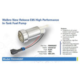 BJ 01256-Walbro 450LPH مضخة الوقود ضغط عال TIA485-2 F90000267 (عالمي E85 الإيثانول) TI السيارات