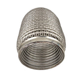 BJ 14992-STAINLESS STEEL SUS304 EXHAUST FLEX PIPES TUBE FLEX COUPLER WITH INTERLOCK 2.5 INCH