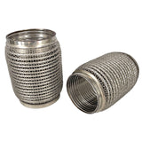 BJ 14992-STAINLESS STEEL SUS304 EXHAUST FLEX PIPES TUBE FLEX COUPLER WITH INTERLOCK 2.5 INCH