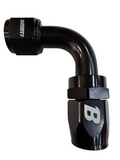 BJ 14835-BOOST Fitting Full Flow Swivel Hose End Fitting, 90 Degree, Black, -12 AN