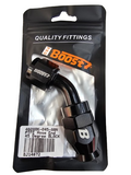 BJ 14872-UNIVERSAL PTEF AN8 45 Degrees  REUSABLE SWIVEL PTFE HOSE END FITTING BLACK