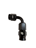 BJ 14874-UNIVERSAL PTEF AN3 90 DEGREE REUSABLE SWIVEL PTFE HOSE END FITTING BLACK