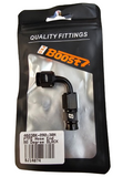 BJ 14874-UNIVERSAL PTEF AN3 90 DEGREE REUSABLE SWIVEL PTFE HOSE END FITTING BLACK