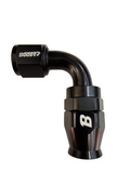 BJ 14878-UNIVERSAL PTEF AN10 90 DEGREE REUSABLE SWIVEL PTFE HOSE END FITTING BLACK
