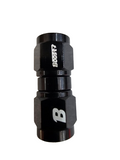 BJ 14884-UNIVERSAL 4AN Female to 4AN Female Straight Swivel Coupler Union Fitting Adapter Aluminum Black