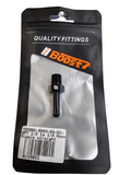 BJ 15653-BOOST 1/4" x 1/8" NPT Male NPT to Hose Barb Straight Adapter Fitting BLACK