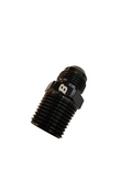 BJ 15697-BOOST 8AN Flare to 1/2" NPT Pipe Hose Adapter Fitting Aluminum AN8 Male Flare to 1/2 NPT Male Thread Black