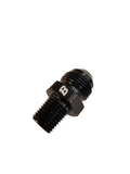 BJ 15695-BOOST 8 AN Flare to 1/4" NPT Pipe Fuel Line Hose Fitting Adapter AN8 Male Flare to 1/4 NPT Male Thread Aluminum Black Anodized