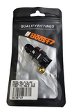 BJ 15719-BOOST AN6 Male To 3/8 Thread Tube Hardline Fuel Line Fitting Adapters Compression