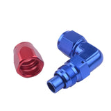 BJ 340025-AN8 OIL FUEL LINE HOSE END FITTING 90 DEGREE ANOIZED ALUMINUM