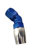 BJ 340030-AN8 45 Degree Aluminum Fitting Enforced Hose End