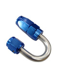 BJ 340034-AN4-180 Degree Oil Fuel Swivel Hose End Aluminum Alloy Fitting