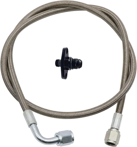 BJ 14813-4AN turbo oil feed line adapter 36"