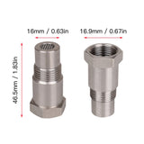 BJ 15529-M18X1.5 Universal Extension Filter Oxygen O2 Sensor Connector Extender Spacer Internal Thread Stainless Steel Adapter Parts
