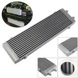 BJ 14999-Silver UNIVERSAL 14 ROWS AN-10AN ENGINE TRANSMISSION RACING OIL COOLER