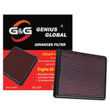 BJ 15806-GG-2129-G&G Replacement Filter: Compatible with 1999-2019 Chevy/GMC Truck and SUV V6/V8 (Silverado, Suburban, Tahoe, Sierra, Yukon, Avalanche)