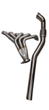 BJ 02069-Exhaust Headers  For Nissan TB48-6 in 1 - Stainless Steel with DownPipe