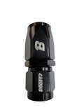 BJ 14311-BOOST Black 4AN Straight Female Aluminum Hose End Fitting