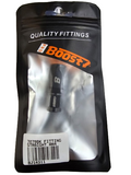 BJ 14311-BOOST Black 4AN Straight Female Aluminum Hose End Fitting