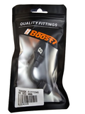 BJ 14316-BOOST Universal Fitting AN6 90 Degree Oil Fuel Swivel Hose End Aluminum Black