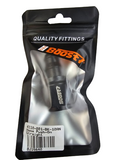 BJ 15640-BOOST AN10 Straight Push on Lock Hose Barb Fitting Oil/Fuel/Gas Line Adapter BLACK