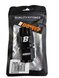 BJ 14314-BOOST AN10 Straight Swivel Fuel Oil Gas Line Hose End Fitting Adapter Black