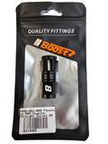 BJ 14885-UNIVERSAL 6AN FEMALE TO 6AN FEMALE STRAIGHT SWIVEL COUPLER UNION FITTING ADAPTER ALUMINUM BLACK