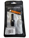 BJ 15654-BOOSTStraight 1/4" Hose to 3/8" NPT Male Hardware and Service Supplies Clamp BLACK