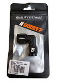 BJ 15682-BOOST Swivel Female 6AN to Female 6AN Coupler 90 Degree Union Adapter Fitting Aluminum