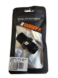 BJ 15699-BOOST 10AN Flare to 1/2" NPT Pipe Hose Adapter Fitting Aluminum AN10 Male Flare to 1/2 NPT Male Thread Black Anodized