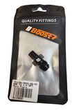 BJ 15690-BOOST 6AN Flare to 1/8" NPT Pipe Hose Adapter Fitting, Aluminum Black Anodized AN6 Male Flare to 1/8 NPT Male Thread