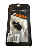 BJ 15694-BOOST Aluminum 8 AN to 1/8 NPT Pipe Fuel Line Hose Fittings Adapter AN8 Male Flare to 1/8 NPT Male Thread Black