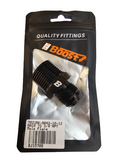 BJ 15700-BOOST 10AN Flare to 3/4 NPT Male Fuel Hose Fitting Adapter JIC 10 AN10 Male to 3/4 inch Male NPT Thread Pipe Adaptors Black Aluminum Anodized