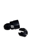 BJ 15715-BOOST Fuel Line EFI Adapter Fitting AN6 Male To 3/8" Quick Disconnect Hardline Push In