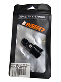 BJ 15715-BOOST Fuel Line EFI Adapter Fitting AN6 Male To 3/8" Quick Disconnect Hardline Push In
